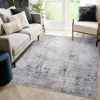 5X7 Ivory/Sand/Abstract Non-Shedding Living Room Bedroom Dining Home Office Stylish and Stain Resistant Area Rug