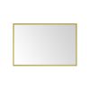 60in. W x 48 in. H Metal Framed Bathroom Mirror for Wall, X Inch Rectangle Mirror, Bathroom Vanity Mirror Farmhouse, Anti-Rust