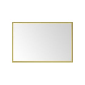 60in. W x 48 in. H Metal Framed Bathroom Mirror for Wall, X Inch Rectangle Mirror, Bathroom Vanity Mirror Farmhouse, Anti-Rust