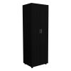 3 Piece Bedroom Set, London Armoire + Egeo Nightstand + Egeo Nightstand, Black / Pine