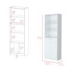 Bookcase Dual-Door Benzoni, Office, White
