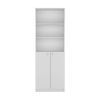 Bookcase Dual-Door Benzoni, Office, White