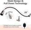 APPASO 3 Hole Kitchen Faucet with Pull Down Sprayer Stainless Steel Brushed Nickel