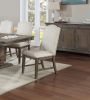 Traditional Formal 9pc Dining Set Table w Leaf 8x Side Chairs Pedestal Base Oak Finish Table Nailhead Trim Upholstered Cushion Dining Room Furniture