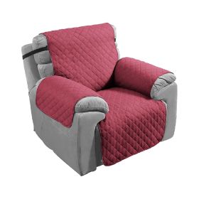 Reversible Sofa Cover Chair Loveseat Couch Slipcover Microfiber Cushion Furniture Protector Shield Water-Resistant w/ Elastic Strap for Kids Pet Dog C (Option: SofaCover 1STan)