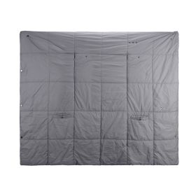 USB Heated Blanket Electric Heated Poncho Shawl Wrap Throw with Zipper Arm Holes Pocket 3 Heating Levels 6 Zones Dual Switch 5V/2A Machine Washable fo (Option: HeatedBlanket GreyL)