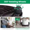 4Pcs 12.8IN Or 14IN Plant Caddy With Wheels Up to 187LBS Load Capacity Rolling Plant Stand With 4Pcs 360° Swirling Wheels For Indoor Outdoor