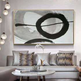 Handmade Oil Painting Large Wall Art Abstract Painting Buy Original Art Abstract Art Acrylic Painting Modern Painting Black And White Painting (style: 01, size: 90X120cm)