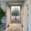 Hand Painted Oil Painting Original Tree Oil Painting on Canvas Extra Large Wall Art Abstract Minimalist Art Tree Wall Art Custom Painting Blue Decor L