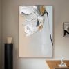 Handmade Oil Painting Abstract White Floral Painting On Canvas Personalized Gifts Fancy Wall Art Large Flower Oil Painting Minimalist Modern Living Ro