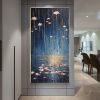 Hand Painted Oil Painting Original Rain Scenery Oil Painting on Canvas Large Modern Wall Art Custom Art Decor Abstract Landscape Painting Living room
