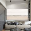 Hand painted Large Black And White Painting Black And White Wall Art Black and white Minimalist Painting Grey and white Abstract art Office Decoration