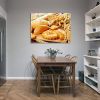 Framed Canvas Wall Art Decor Bread Painting, Still Life Bread Painting Decoration For Restrant, Kitchen, Dining Room, Office Living Room